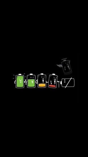Life Cycle Of A Battery Funny Android Wallpaper