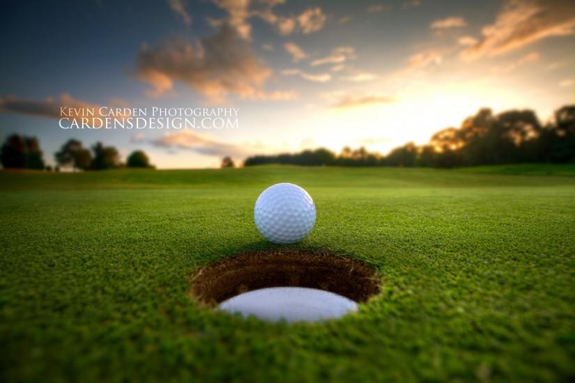 Sport Golf Course Ball Hole Sunset #12688 Wallpaper | WallpapersTube .