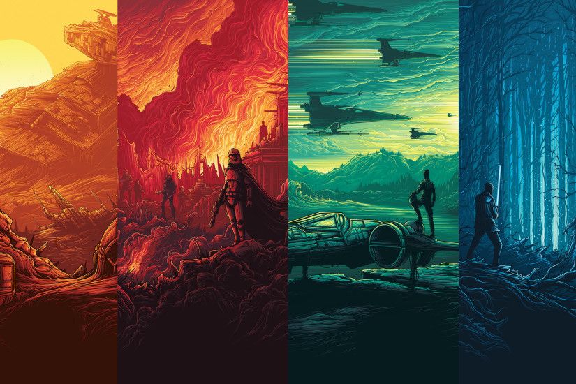 Wallpapers I made of those epic Imax Star Wars posters