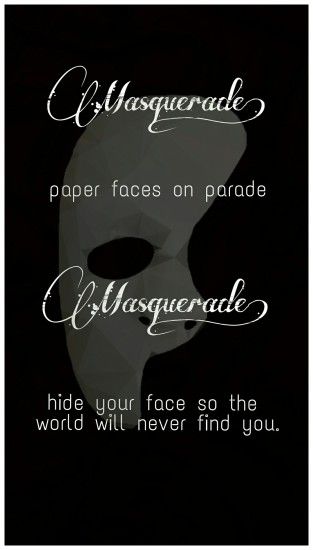 Phantom of the opera Masquerade mobile wallpaper
