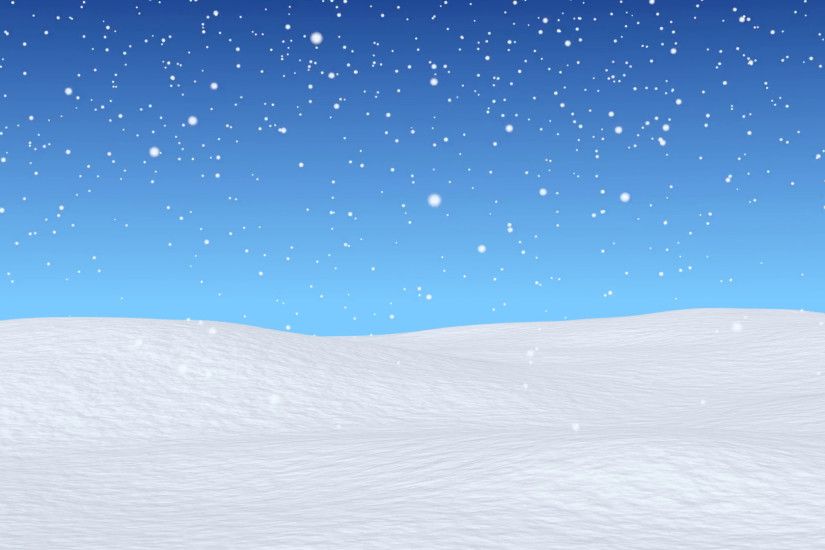 White snowy field, bright winter blue sky and beginning of snowfall, winter  snow animated background, wintertime 3d animation, seamless loop Motion ...
