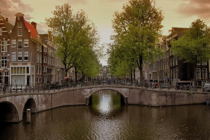 Canal Bridge Amsterdam wallpapers and stock photos