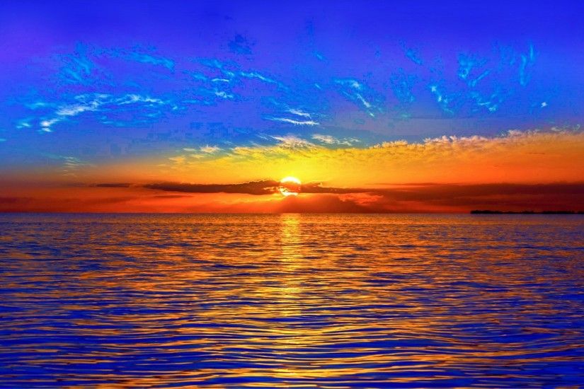 Earth - Sunset Nature Horizon Colorful Summer Wallpaper