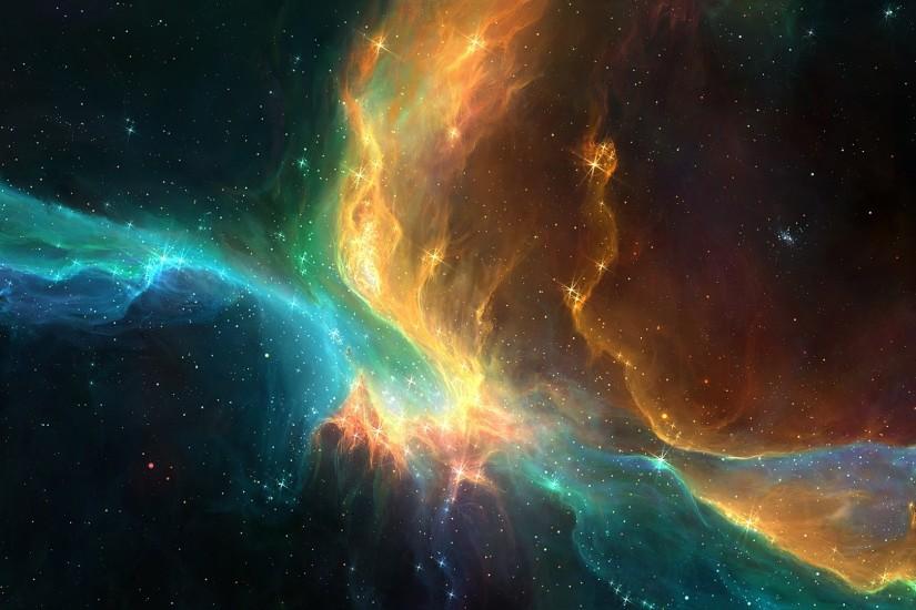 Wonderful Nebula Galaxy 1080p Space Background.