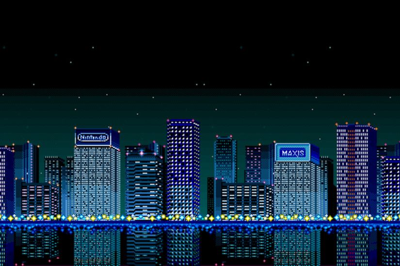Super NES SimCity Wallpaper for Your Desktop