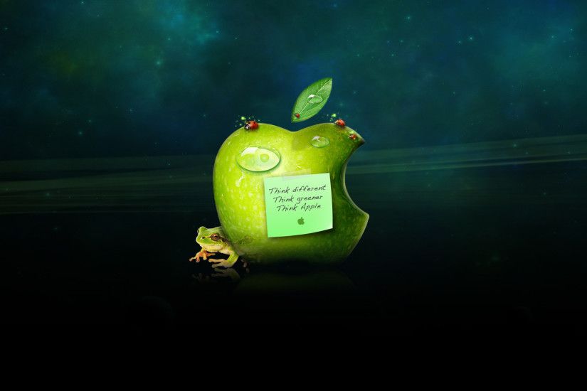 Description: Download Think Green Apple wallpaper ...
