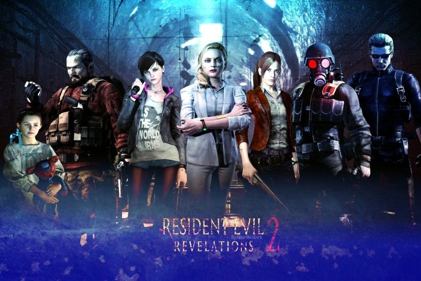 OpsSham 1 4 Resident Evil Revelations 2 Characters Wallpaper by  AlbertWeskerG