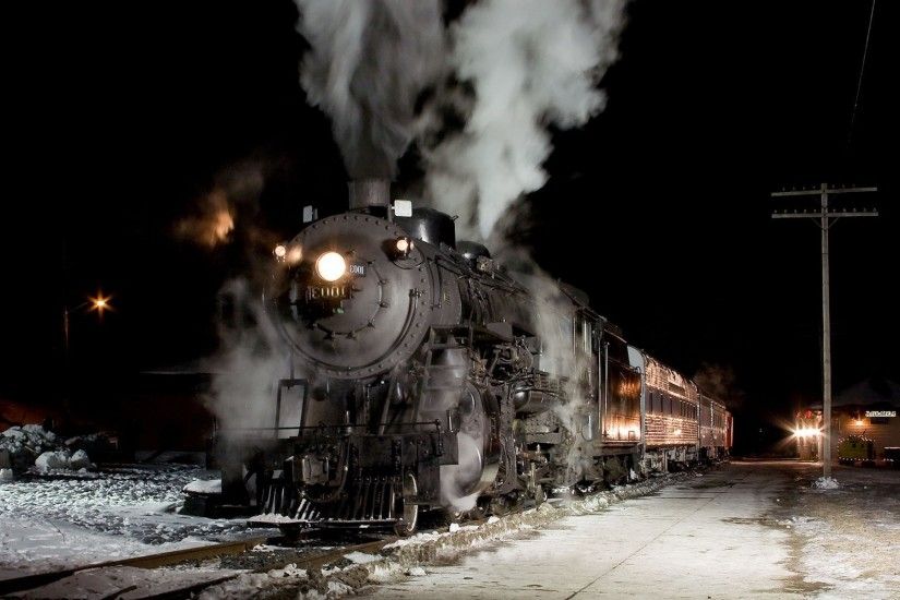train, Vintage, Night, Steam Locomotive Wallpapers HD / Desktop and Mobile  Backgrounds