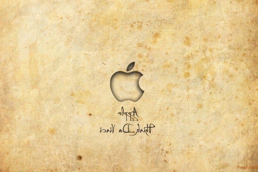 leonardo-da-vinci-think-apple Wallpaper: 1920x1080