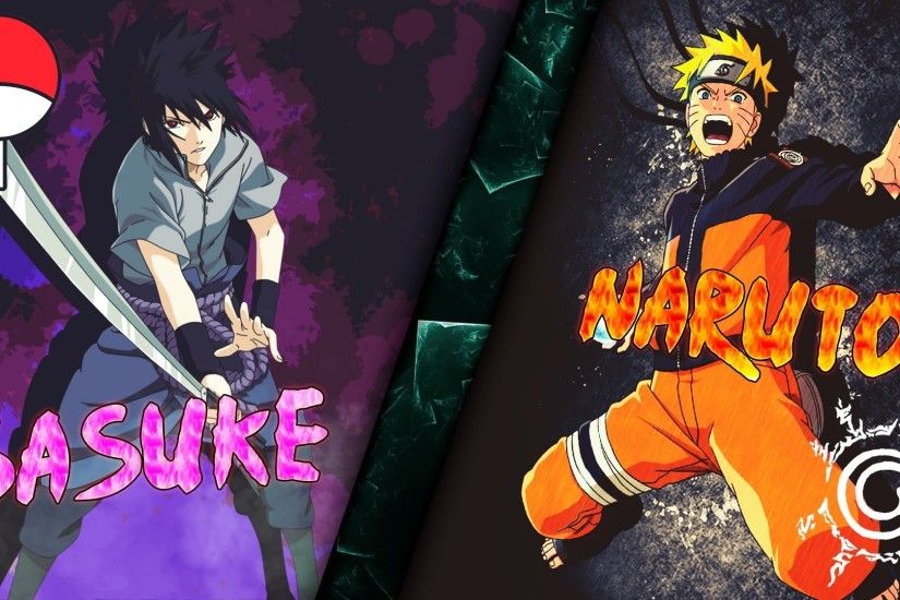 Wallpaper - Naruto Uzumaki and Sasuke Uchiha - Naruto