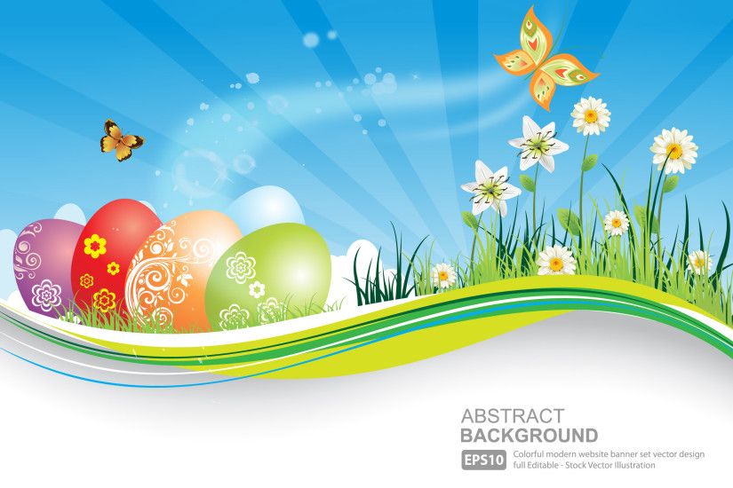 Easter Background Vector (20)