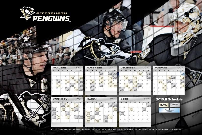 Pittsburgh Penguins Schedule Wallpaper