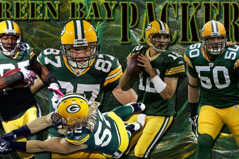 4x3 Standard | 16x9 Widescreen | 16x10 Widescreen Green Bay Packers Team  Wallpaper Featuring Aaron Rodgers ...
