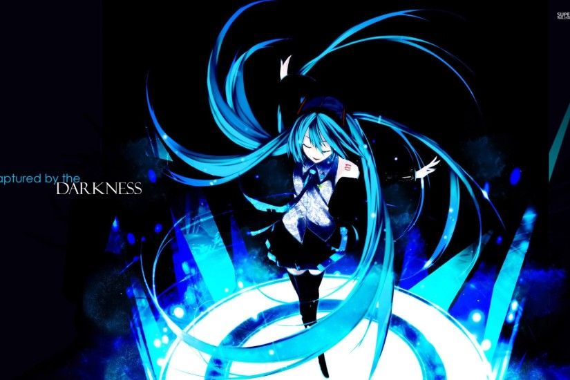 Darkness Hatsune Miku Electronic Music Poster Rock Vintage Retro Decorative  DIY Wall Stickers Home Posters Art