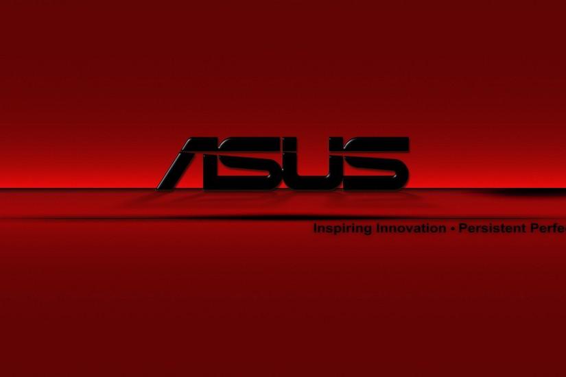 Asus Brand Logo Red Background HD Wallpaper