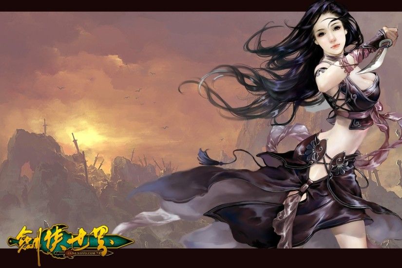 Swordsman Online Fantasy Mmo Rpg Action Fighting Martial Kung 1sworo Wuxia  Hero Heroes Warrior Samurai Asian Poster Girl Girls Cosplay Wallpaper At  Fantasy ...