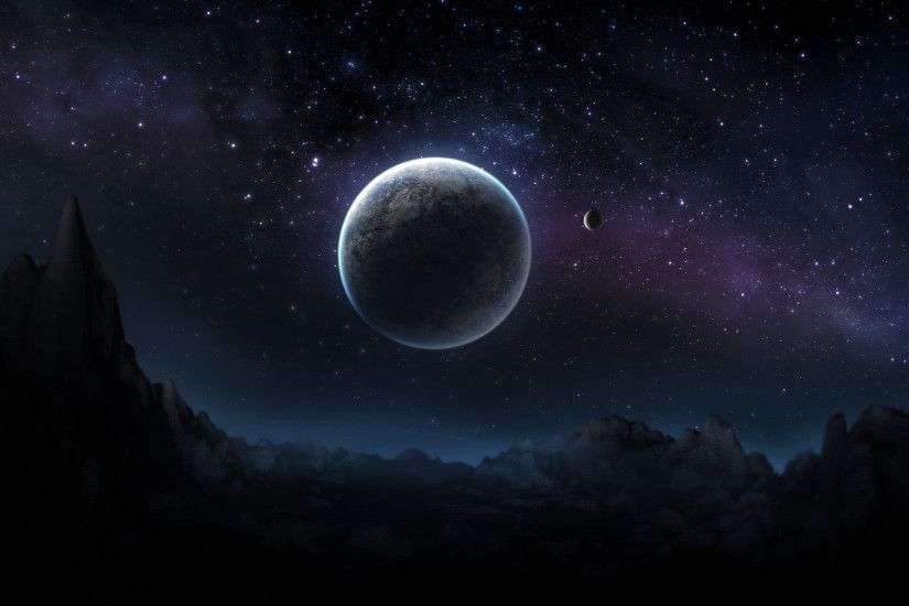 Dark Planet HD wallpaper