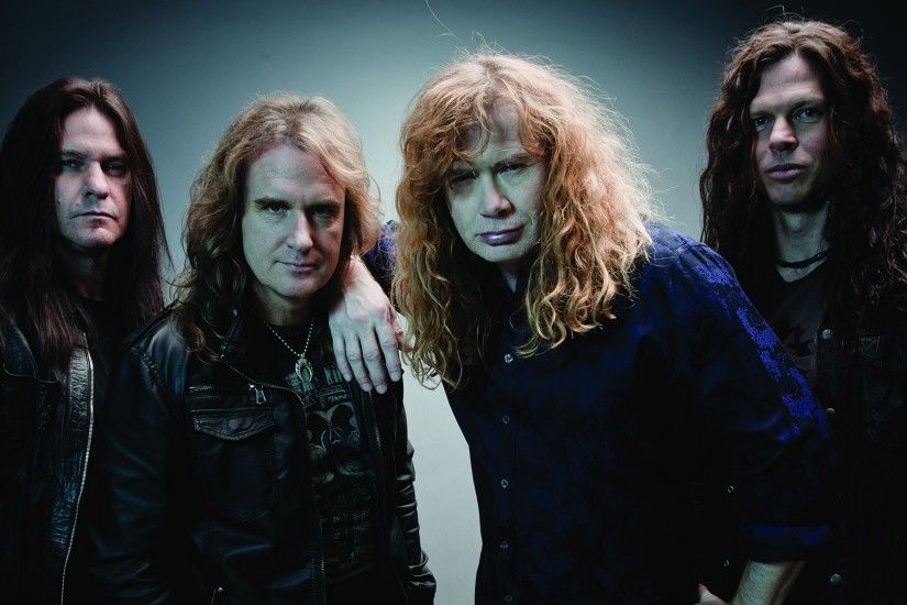 Preview wallpaper megadeth, band, hair, look, jackets 1920x1080