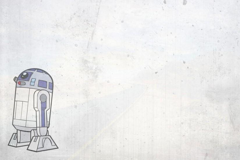 Star Wars, R2 D2, Minimalism Wallpaper HD