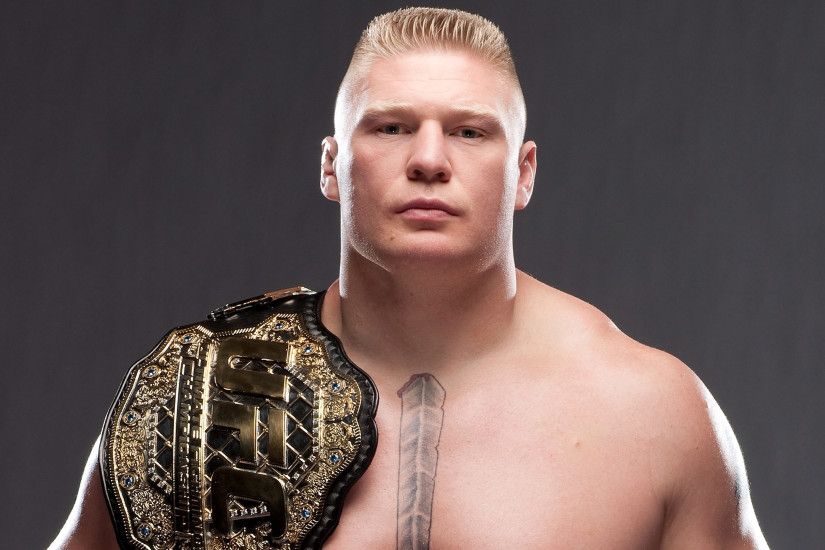 UFC Heavyweight Champion Brock Lesnar poses for a portrait on April 11,  2009 (Photo