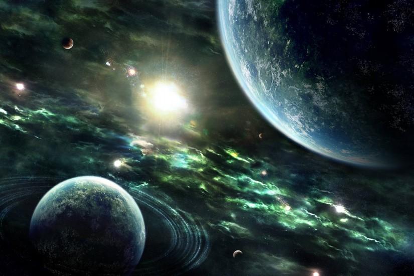 Sci-Fi Planets desktop wallpaper