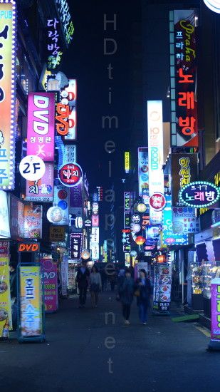 Seoul Street Night