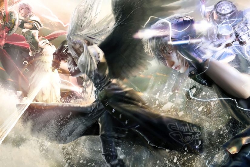 FF VIIAwesome Noctis/Sephiroth/Genesis/Lightning wallpaper ...