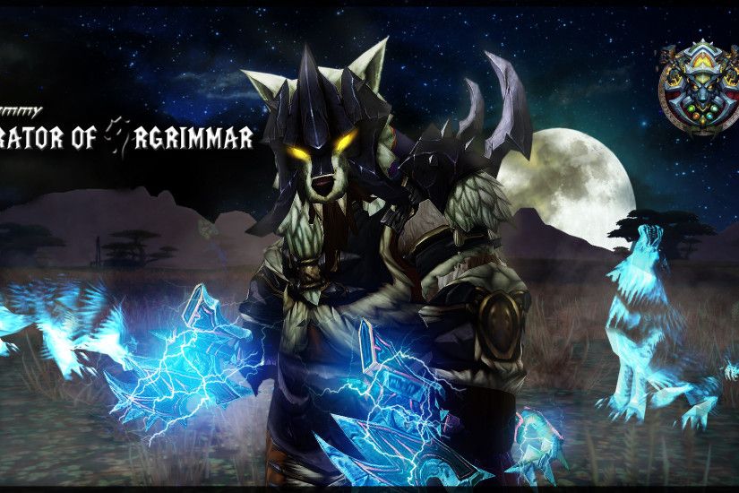 Hope you like it, made it a bit of a wolf theme while still being in the  barrens and a small horde logo ...