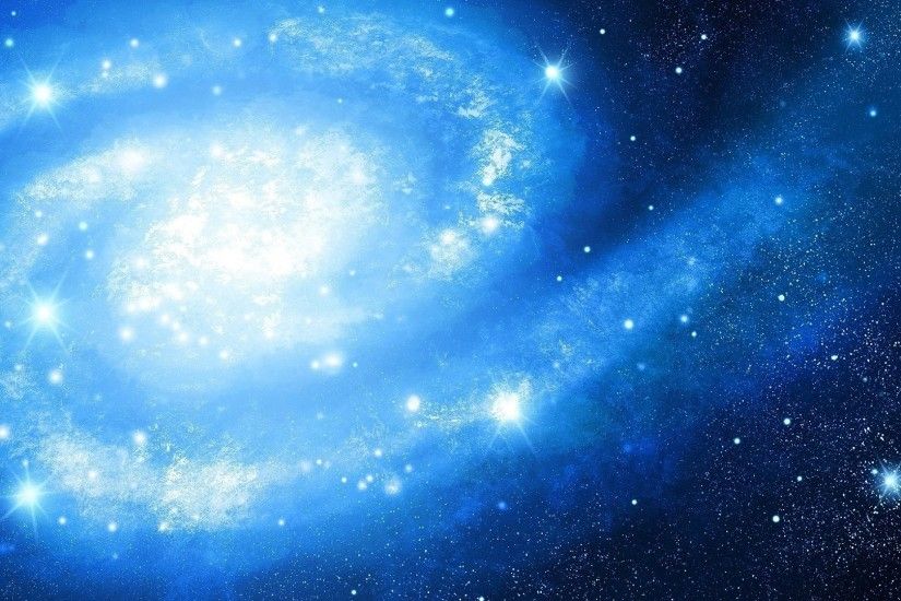 Beautiful blue galaxy wallpaper