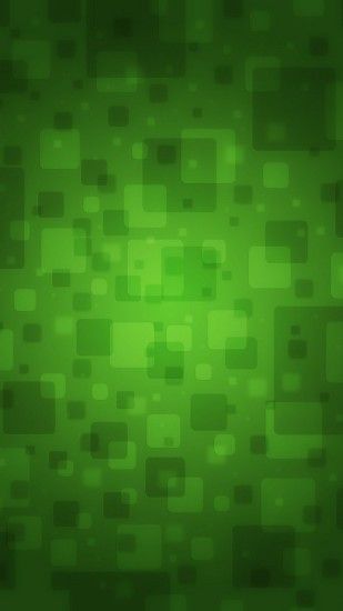 Abstract Green Blocks Android Wallpaper ...