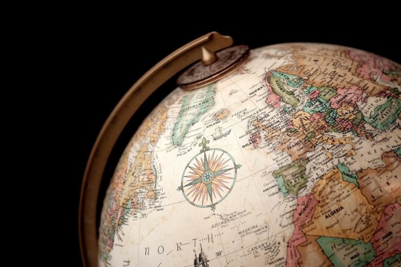 Globe globes maps old map world wallpaper