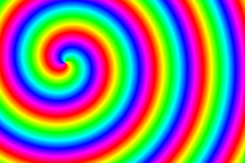 Rainbow spiral wallpaper.