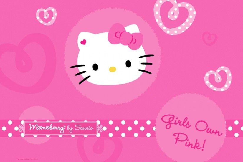 Pretty Hello Kitty Pink Background