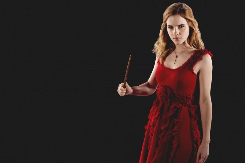 Emma Watson Harry Potter Hermione Granger Red Dress Women Wallpaper ...