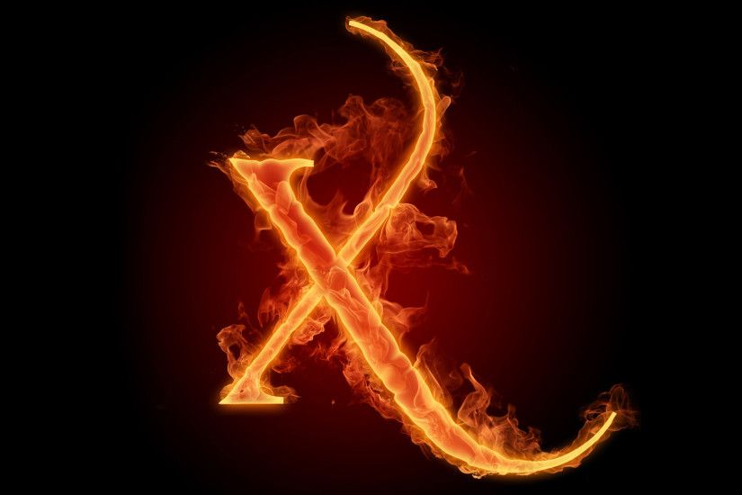 The fiery English alphabet picture X Wallpapers - HD Wallpapers 73638
