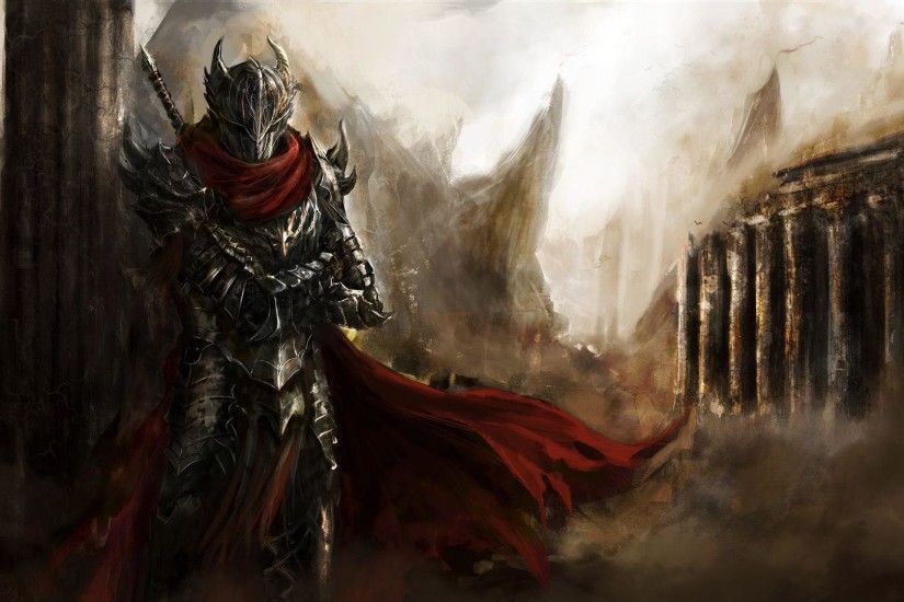 Wallpapers For > Medieval Black Knight Wallpaper
