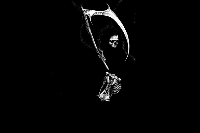 Dark fantasy evil scary creepy spooky halloween scythe death grim reaper  weapon skull skeleton wallpaper | 1920x1200 | 27834 | WallpaperUP