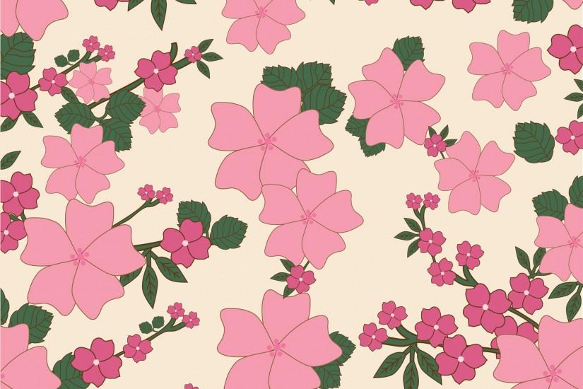 Free Vintage Floral Wallpaper Background