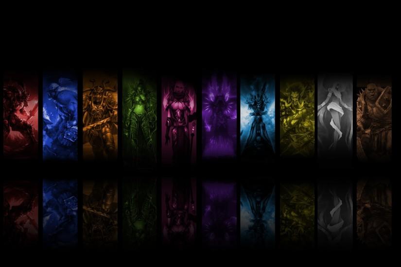 Death Knight Druid Mage Paladin Priest Rogue Shaman Warriors World Of  Warcraft Wallpaper