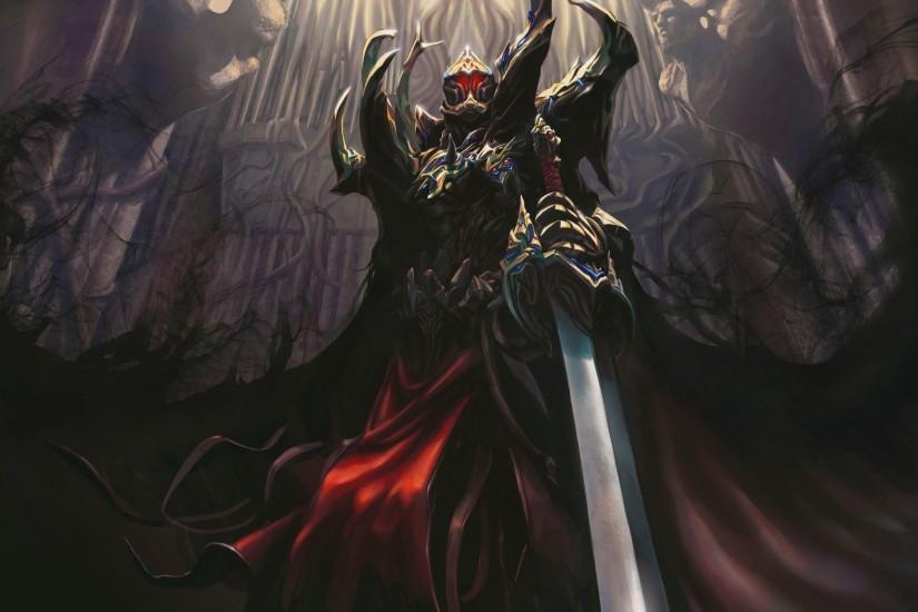 Armor Artwork Dark Death Fantasy Art Knights Shadows Swords Wallpaper