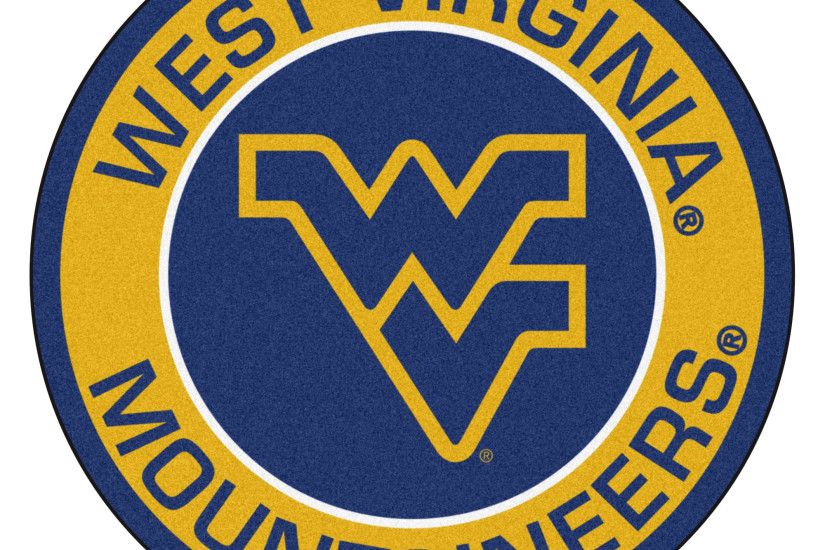West Virginia University Mountaineers Logo Roundel Mat - 27u201d