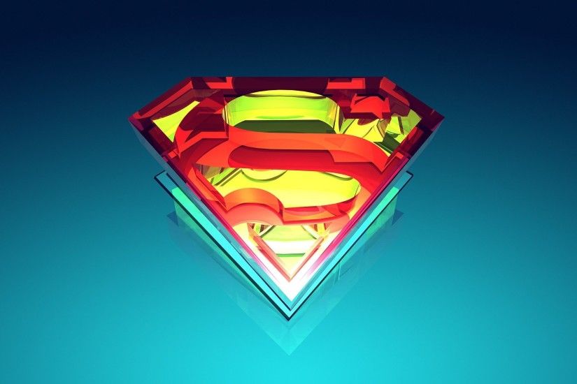 abstract superman logo wallpaper desktop images download free windows  wallpapers colourful 4k picture artwork lovely 2560Ã1440 Wallpaper HD