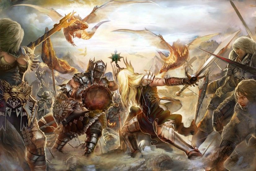 forsaken world mmorpg perfect world dragons knights battle swords battle  dragons knights swords boards weapon armour
