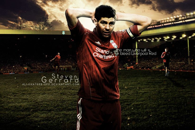 ... Steven Gerrard. .(Good bye legend) HD Wallpaper by Ali-Khateeb-