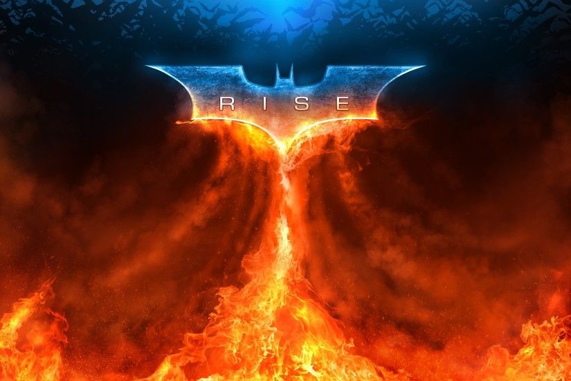 Movie - The Dark Knight Rises Flame Fire Batman Batman Symbol Wallpaper