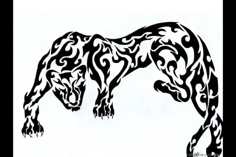 designs tribal panther in black tattoo wallpaper tattoo design