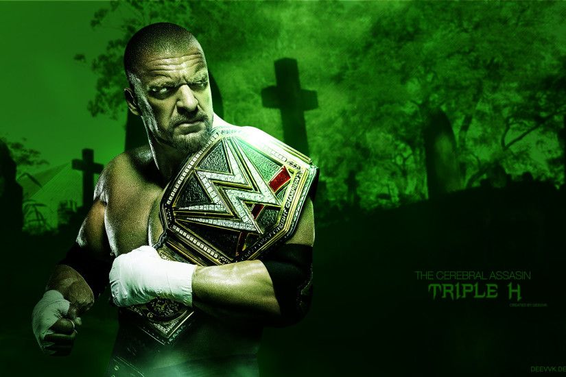 ... Triple H WWE Champion 2016 HD Wallpaper by DEEVVK