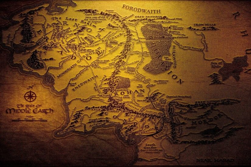 map, Middle earth, J. R. R. Tolkien Wallpapers HD / Desktop and Mobile  Backgrounds
