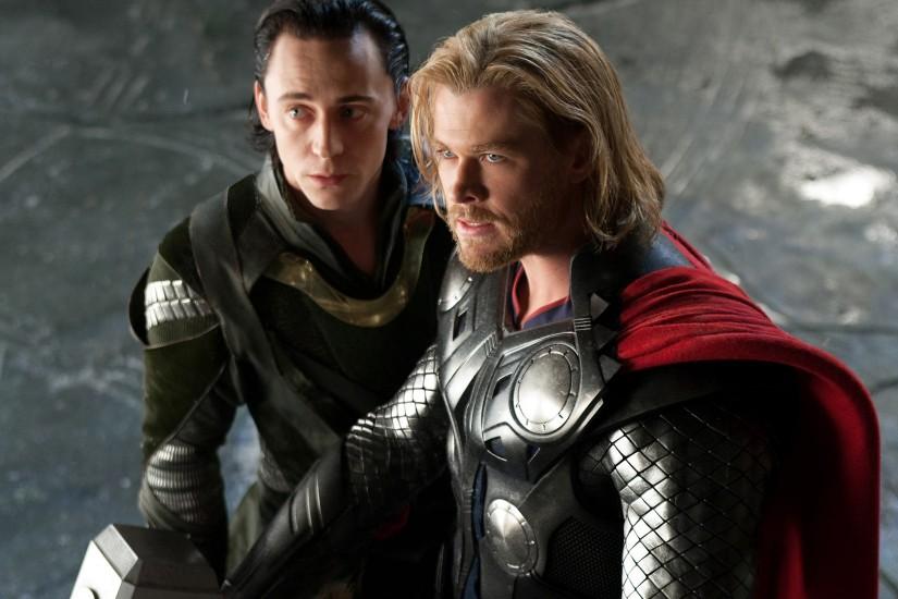 Loki and Thor from the Marvel Studios movie Thor wallpaper