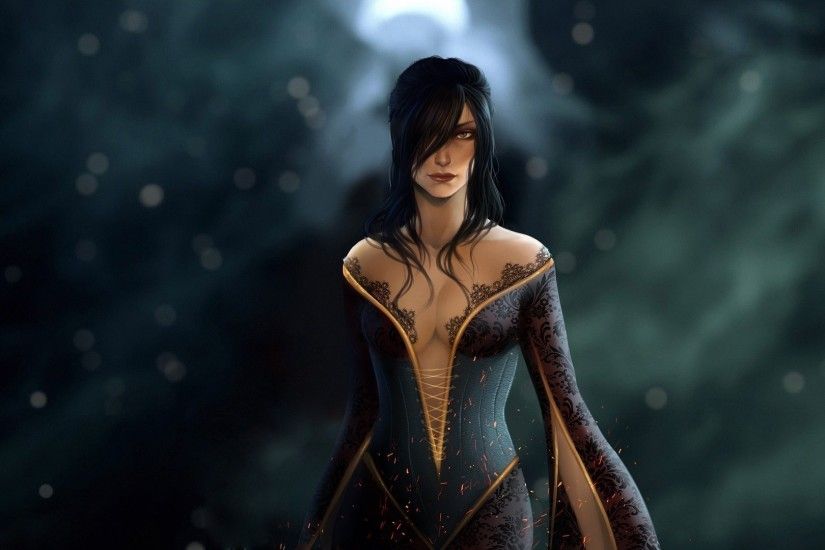 artwork, Fantasy Art, Morrigan (character), Dragon Age: Inquisition, Women,  Long Hair Wallpapers HD / Desktop and Mobile Backgrounds